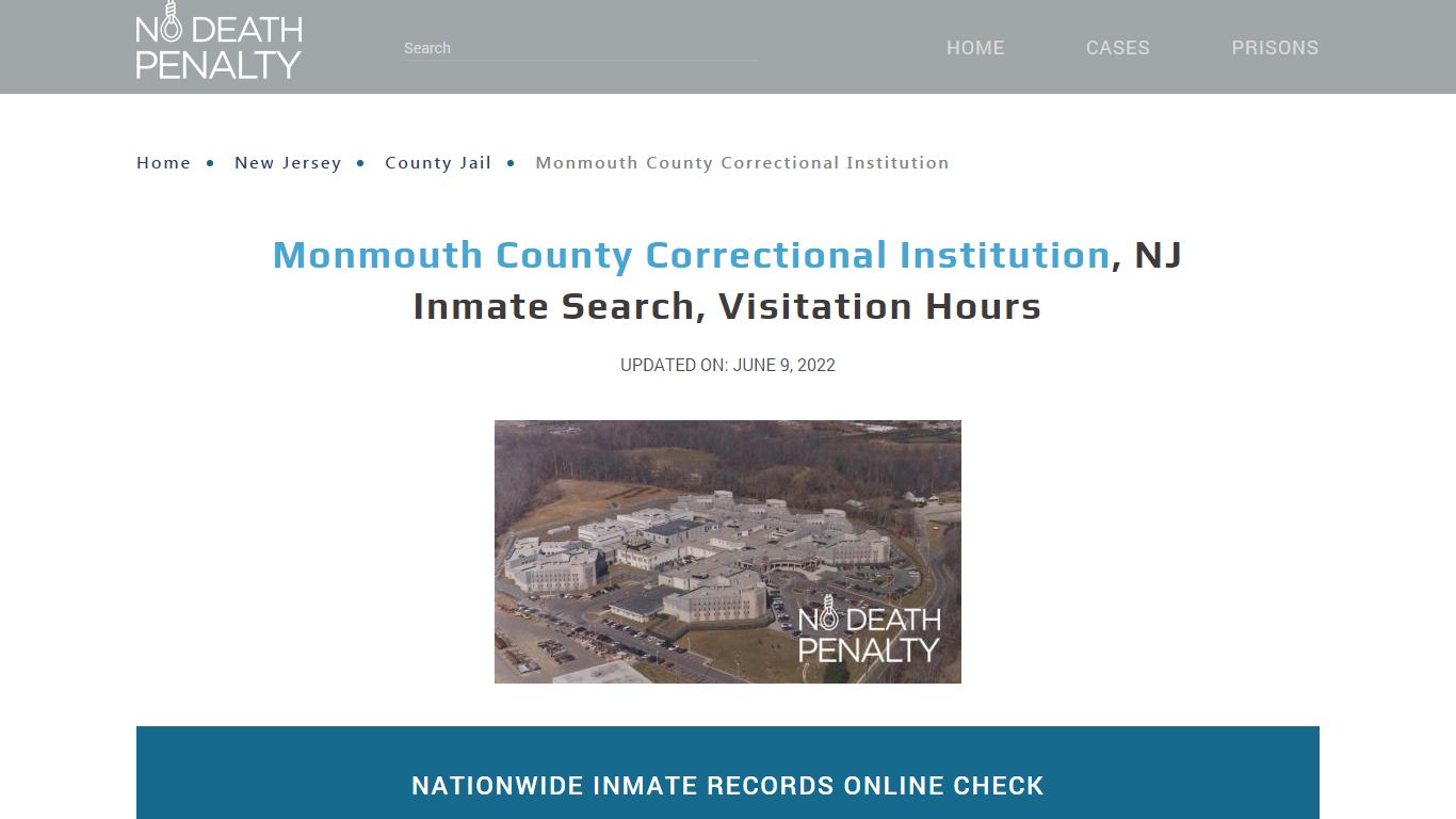 Monmouth County Correctional Institution, NJ Inmate Search ...